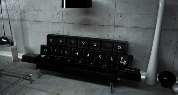 Qwerty la tastiera sofà